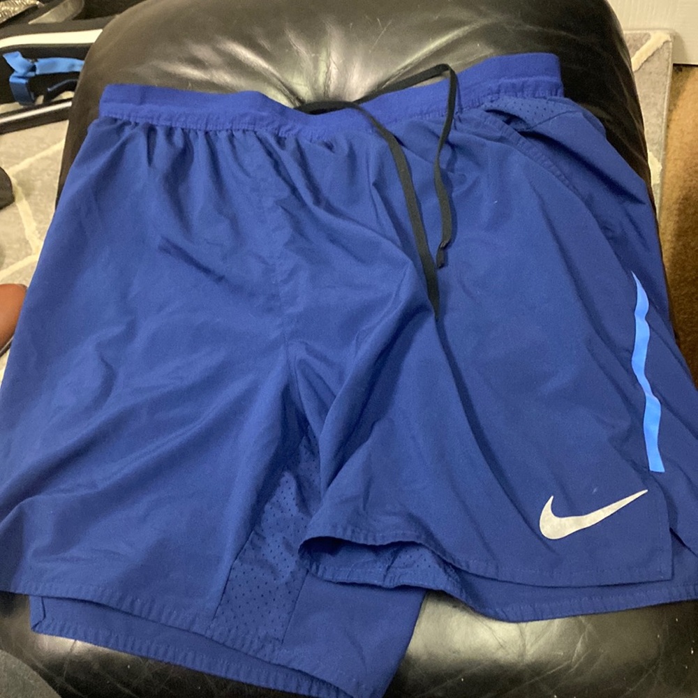 Blue Nike Running Shorts